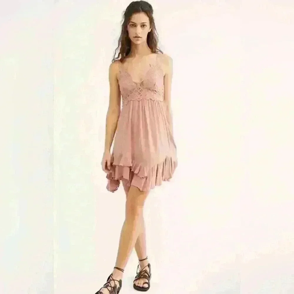 Free People Adella Slip Dress MSRP $88 NWT - Picture 1 of 5
